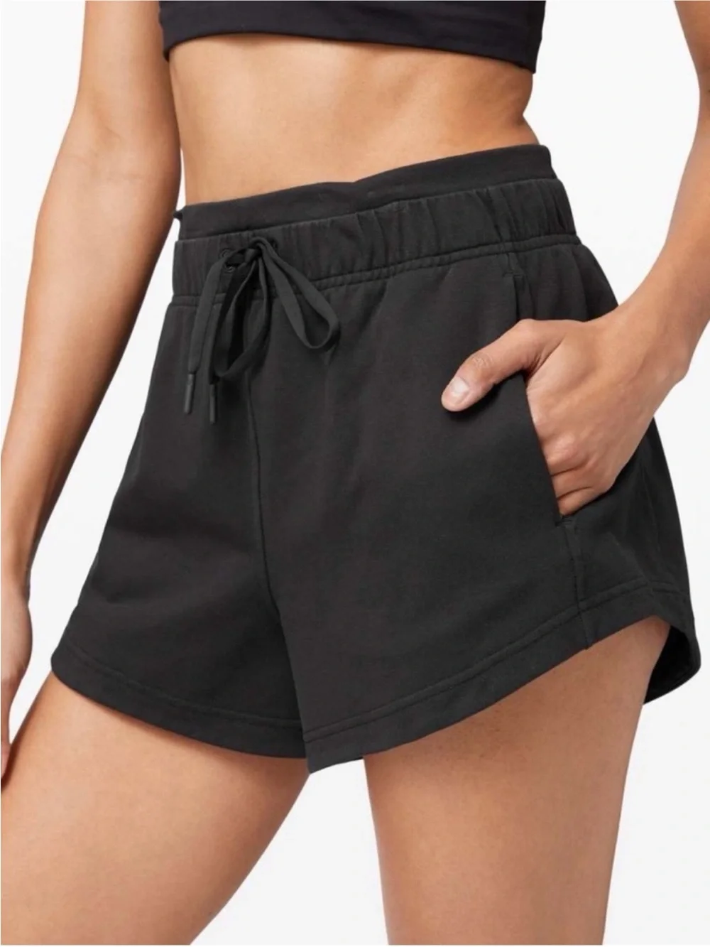 lululemon athletica Black Athletic Drawstring Shorts